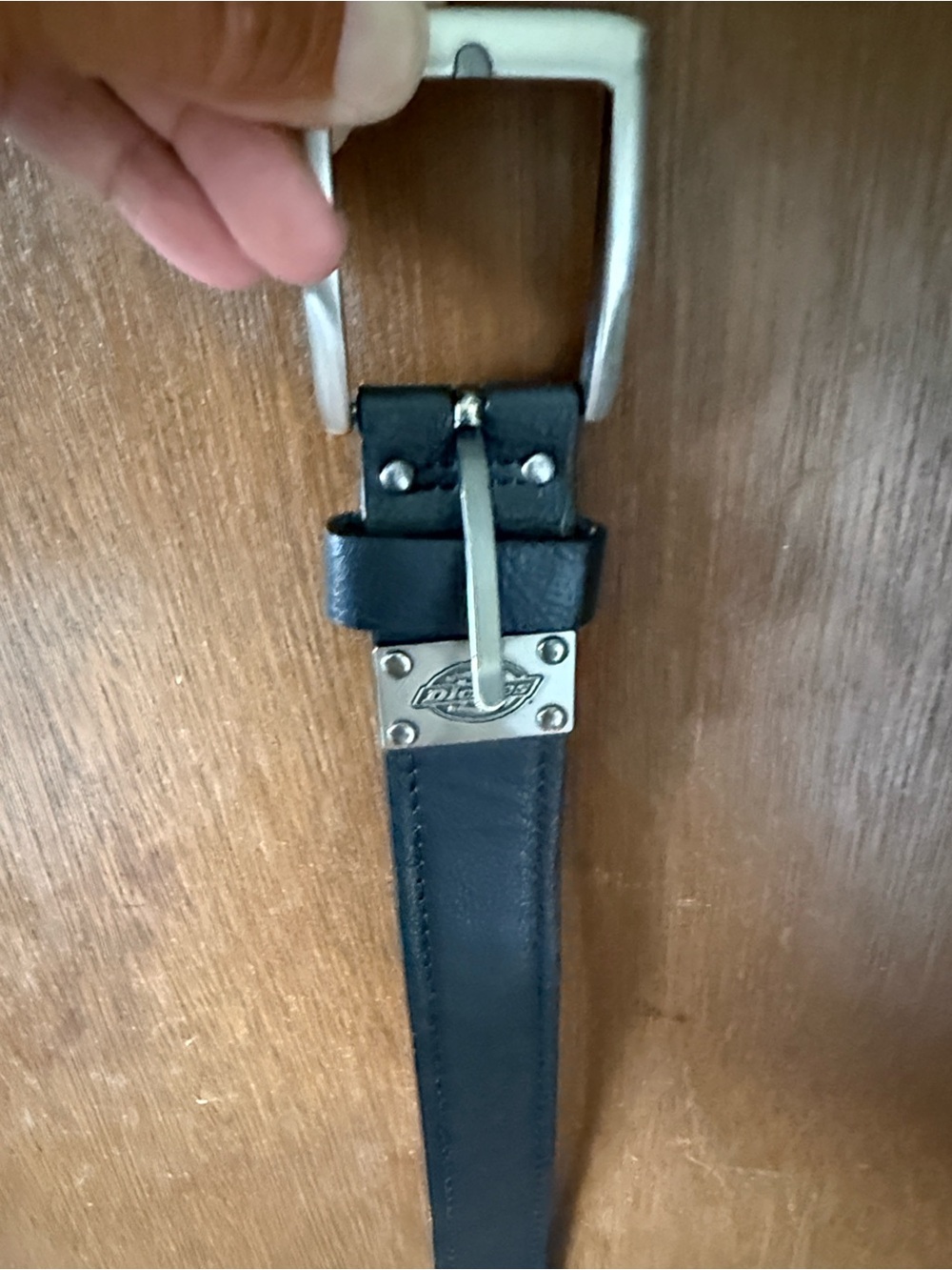 Dickies Black Leather Belt